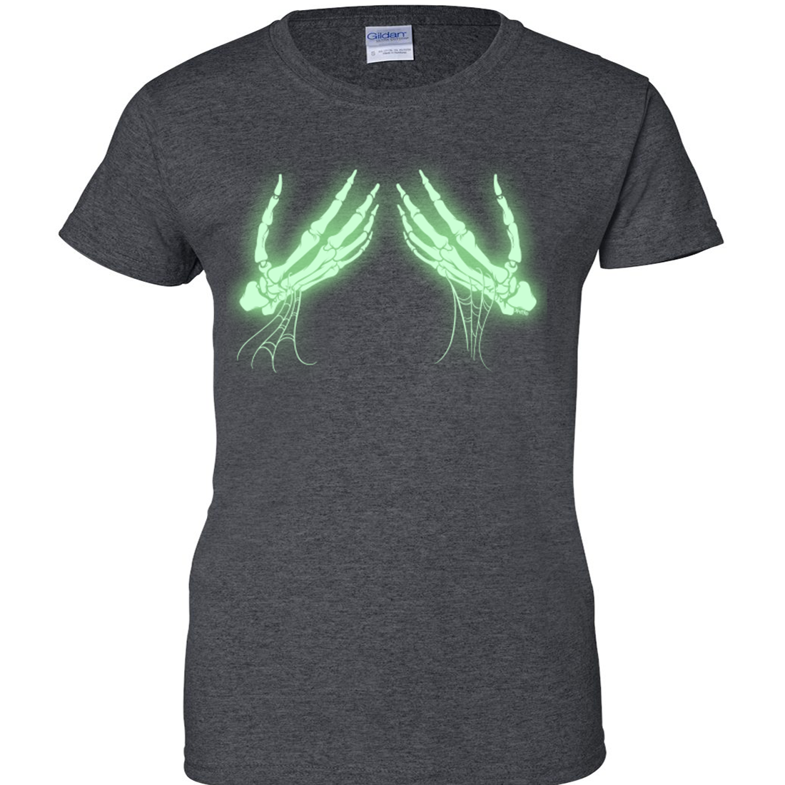 skull hands t shirt