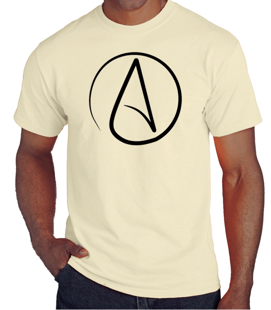 atheist symbol t shirt