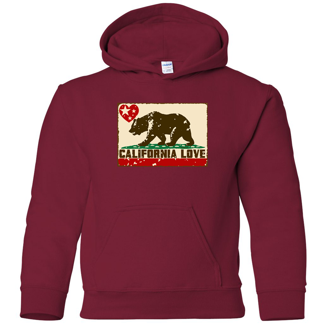 California Love Flag Youth Sweatshirt Hoodie | eBay