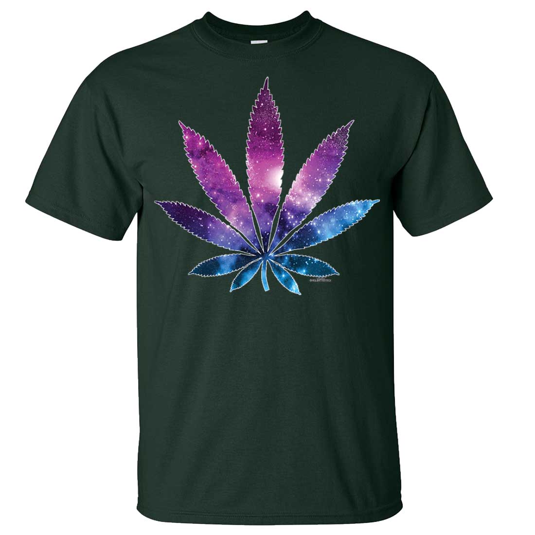 Cosmic Cannabis Space Pot Leaf Galaxy Asst Colors T-shirt/tee | eBay