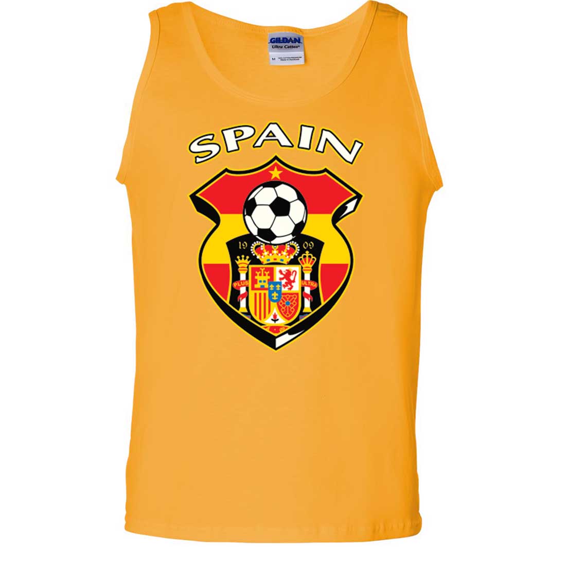 Spain Soccer Coat of Arms Futbol Team Asst Colors Tank Top